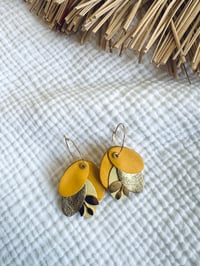 Boucles HORTENSE Jaune
