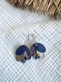 Boucles HORTENSE Violet