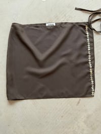 Image 4 of Apron Mini — Pearl Buttons (Chocolate)
