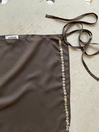 Image 5 of Apron Mini — Pearl Buttons (Chocolate)