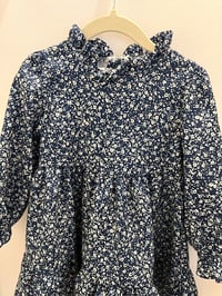 Image 3 of Marine Blue Floral Cotton Dress