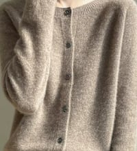 Image 1 of Merino Wool Cardigan – Camel