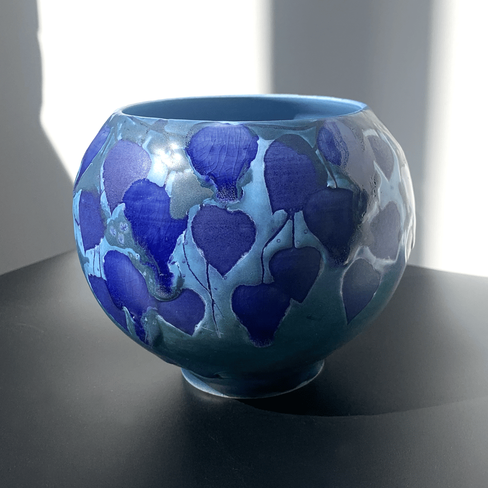 Image of Teal Vines Jar