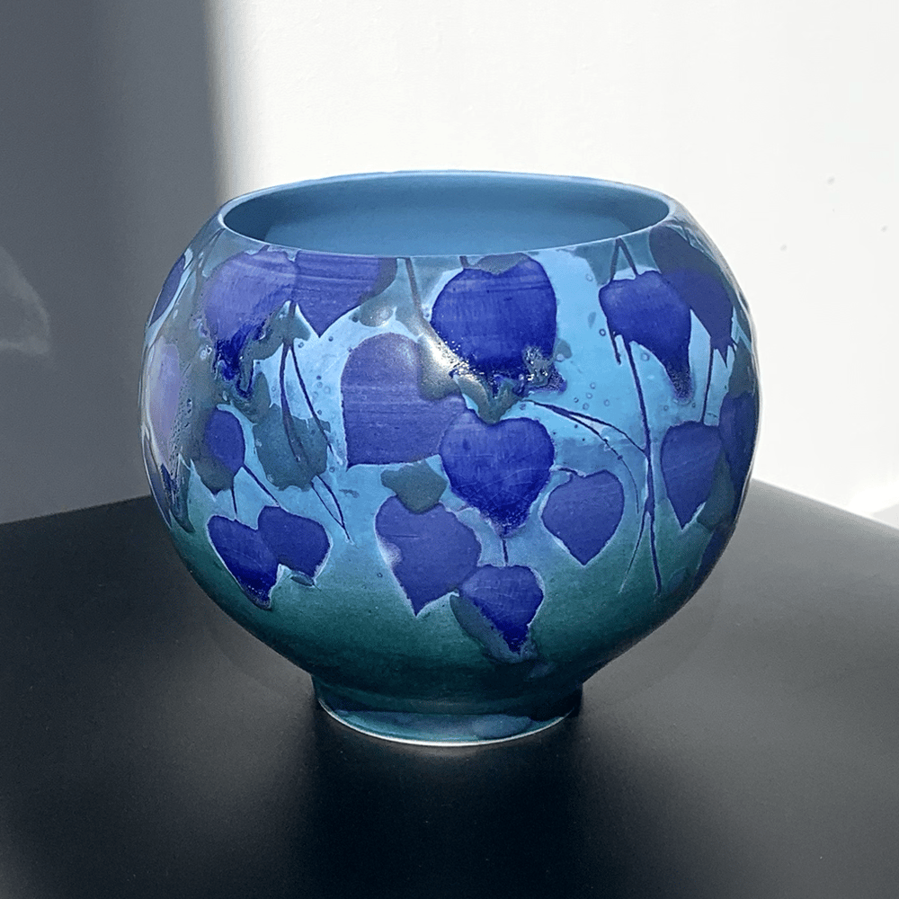 Image of Teal Vines Jar