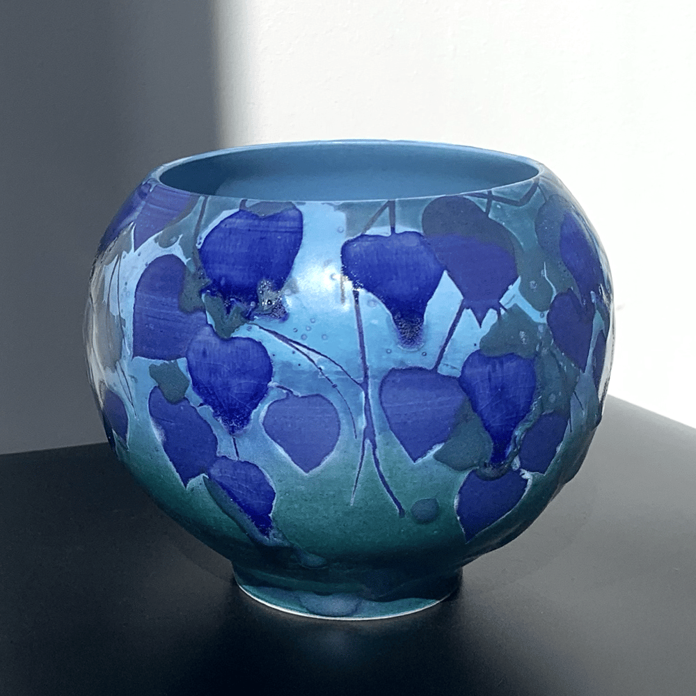 Image of Teal Vines Jar