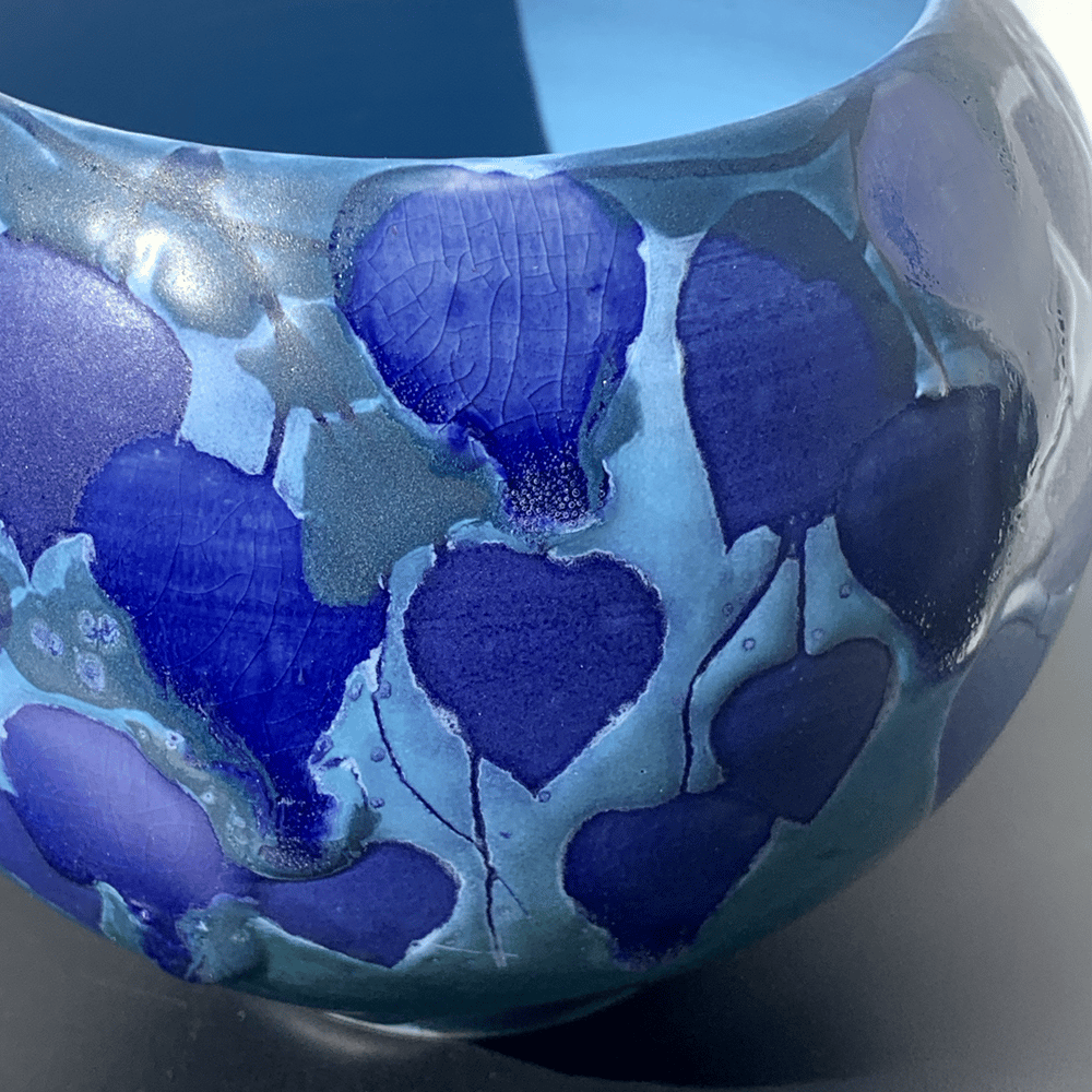 Image of Teal Vines Jar