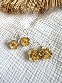 Boucles APPOLINE Blanc / Or