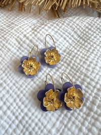 Boucles APPOLINE Parme / Violet