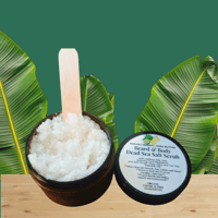 Image 2 of Triple Butter Beard & Body Dead Sea Salt Scrub (Kokum, Mango & Shea Butter)