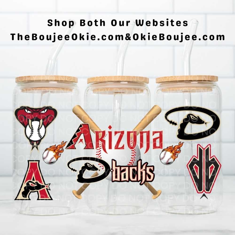 Image of Arizona Diamondbacks Baseball Uv Dtf Wrap Double Sided  615.2