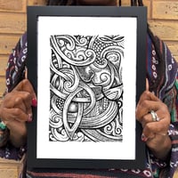 Image 2 of When Love & Cosmic Embrace A4 Print