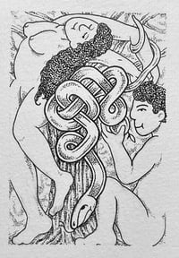 Image 1 of Serpent’s Forever Curse of The Forbidden Fruit A4 Print