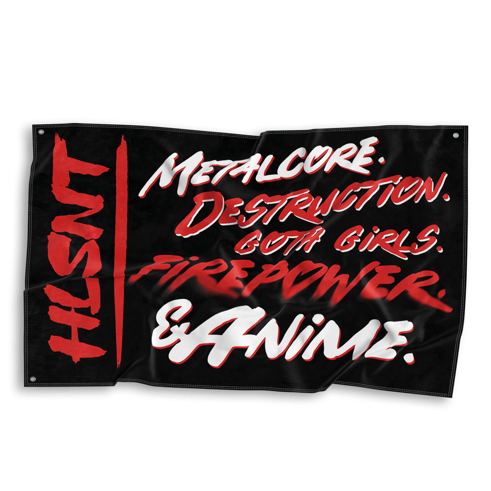 Image of The 5 Commandmants Of Hell Flag