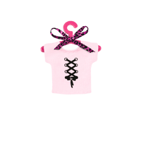  CANDY PINK CORSET PRINT TOP