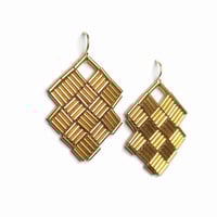 Image 5 of Boucles d'oreilles dorées Aoki