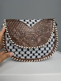 Image 2 of Keffiyeh Leather Bag 