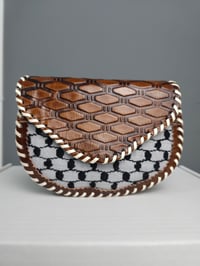 Image 4 of Keffiyeh Leather Bag 