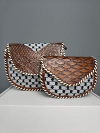 Image 1 of Keffiyeh Leather Bag 