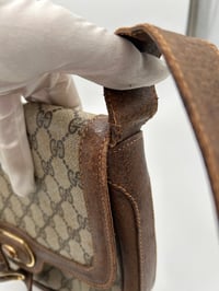 Image 14 of Gucci GG Canvas Brown Leather Vintage Crossbody Bag