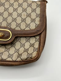 Image 5 of Gucci GG Canvas Brown Leather Vintage Crossbody Bag