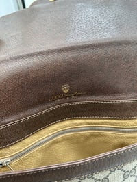Image 17 of Gucci GG Canvas Brown Leather Vintage Crossbody Bag