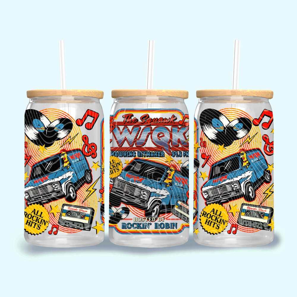 Image of Stranger Things WSQK Van Uv Dtf Wrap Double Sided W0812