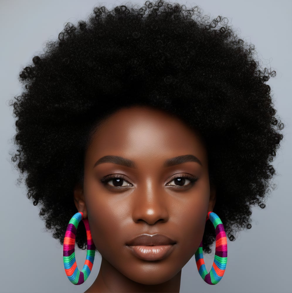 Image of 80s Goddess Sweater Hoop Earrings