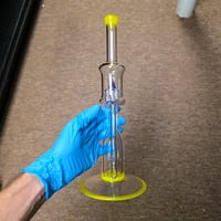 Image 3 of YELLOW OPAL > ICY WHITE SATIN & PURPLE LOLLIPOP HORNET