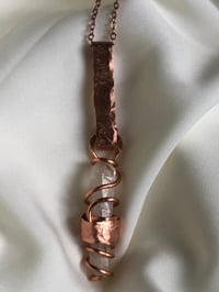 Image 1 of Clear quartz - Copper necklace 