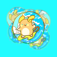 Surfing Raichu Enamel Pin