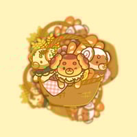 Dachsbun Bread Basket Enamel Pin