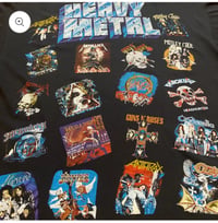 Image 2 of Rare 1990s Heavy Metal Rock Single Stitch 41” Inch Chest With Stretch Size M-ML
