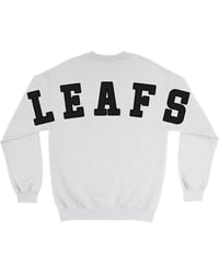Image 2 of Mignardi Studios Leafs Heather White Crewneck