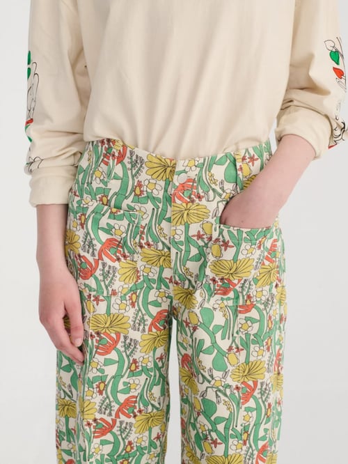 Image of 2-Pantalón multicolor color herbalist pattern pants