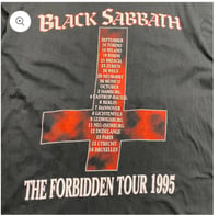 Image 4 of Black Sabbath Single Stitch 1995 2 Sided Print L-XL