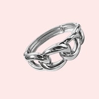 Image 2 of Chunky Drip Link Bangle 