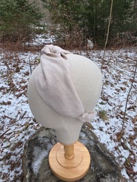 Image 3 of Upcycled Linen Twist Headband in Natural Flax