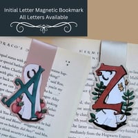 Image 1 of Magnetic Bookmark--Swoopy Ghost Pick Your Initial