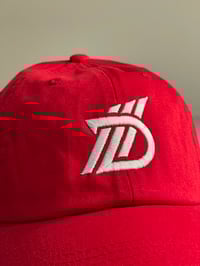 Image 4 of Red and White dad hat