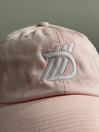 Image 4 of Pink and White dad hat