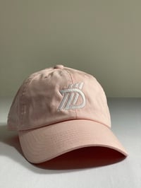 Image 1 of Pink and White dad hat