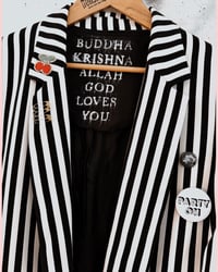 Image 2 of Stripe ✘ Ibiza blazer ✘upcycling jacKet ✘vintage