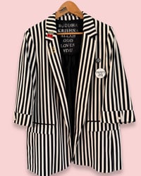 Image 3 of Stripe ✘ Ibiza blazer ✘upcycling jacKet ✘vintage