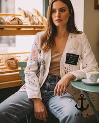 Image 3 of Maria ✘ Ibiza kurz blazer ✘upcycling jacKet ✘vintage