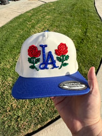 Image 2 of LA Rose Bling Cream and Royal Snapback