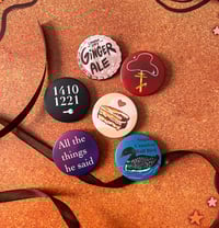 Image 2 of Not So Oblivious Button Set | Heated Rivalry