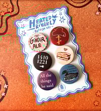 Image 1 of Not So Oblivious Button Set | Heated Rivalry