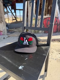 Image 1 of  LA Rose Bling Black Snapback