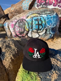 Image 4 of  LA Rose Bling Black Snapback