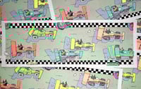 Image 2 of Racecar Cats! Riso Print